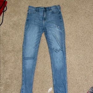 High rise skinny holister jeans